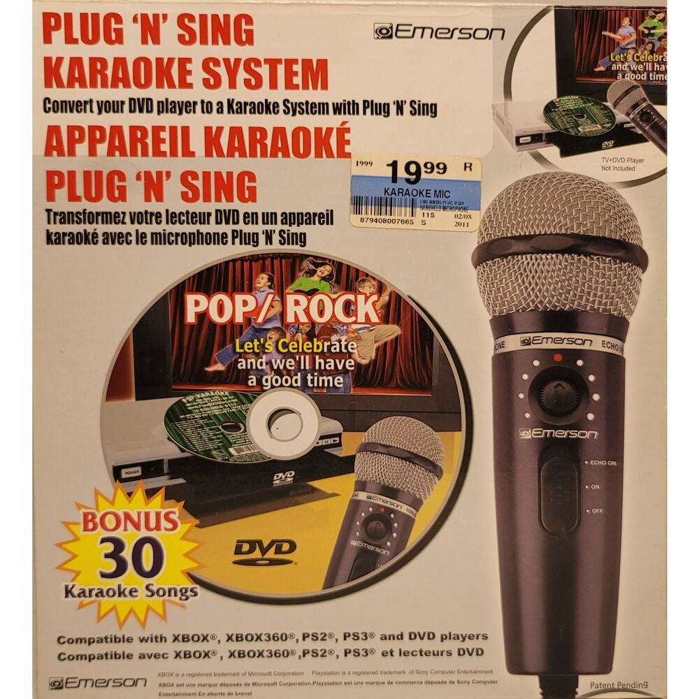 Vintage Emerson MM205S Microphone.Plug-N-Play